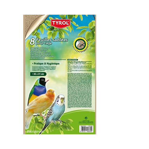 Tyrol zandtapijt zandbladen voor vogelkooi