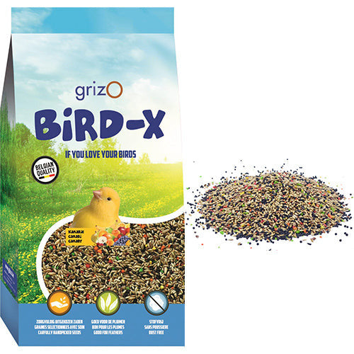 Vogelvoer Bird-X Kanariemengeling met fruit 1 - 5 - 20 kg