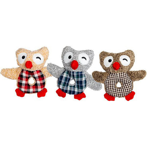 Jack And Vanilla - Speelgoed - Velveties Uil - Assorti - 23cm