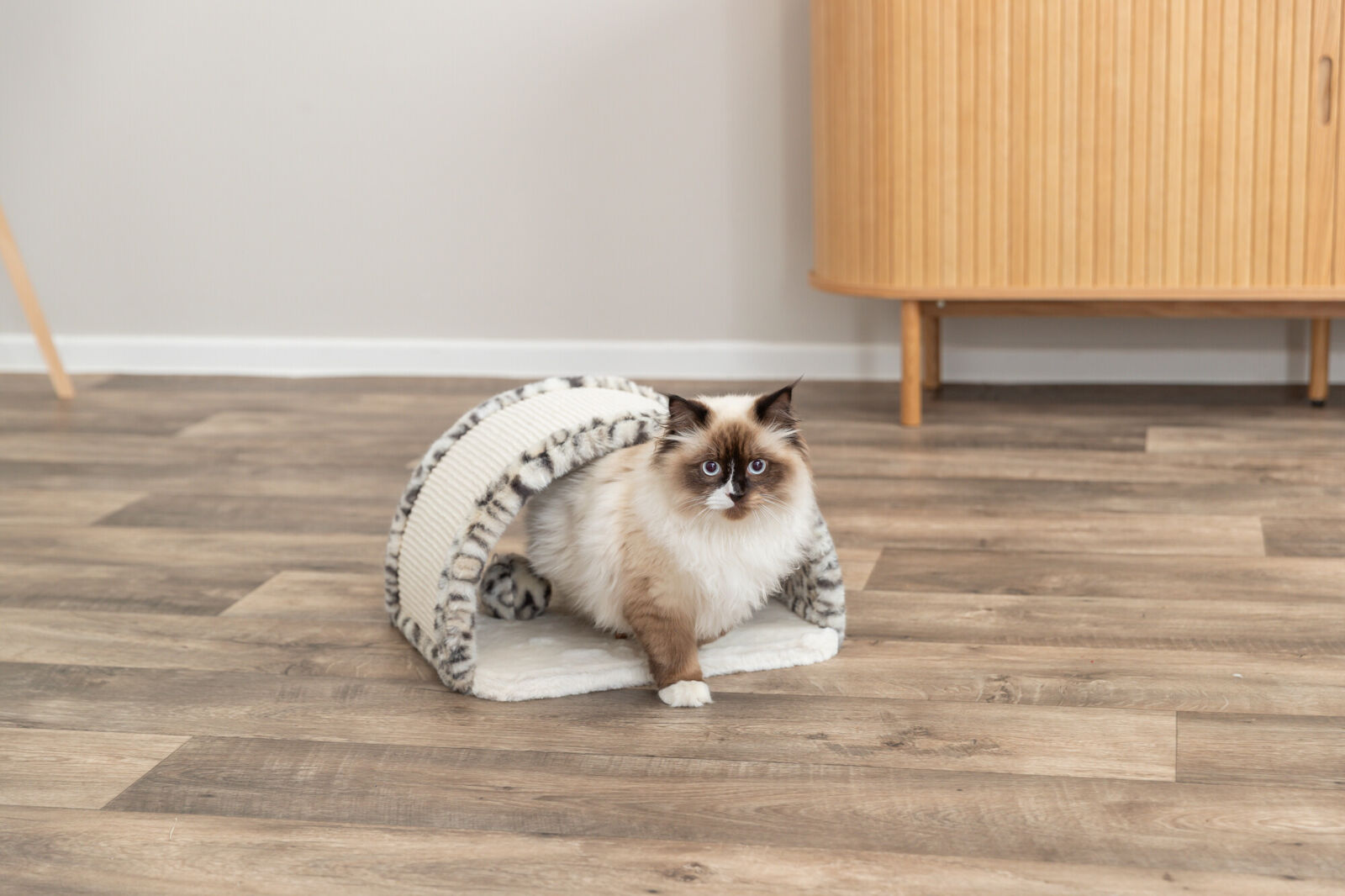 Trixie kratzbrücke kratzhaus Leo 25 cm creme