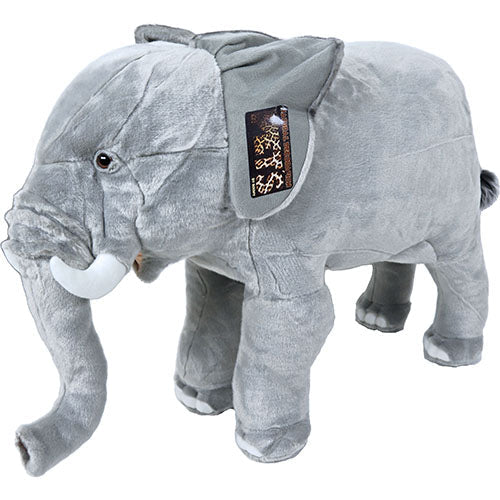 Boony Natural Decoration olifant pluche staand, 75 cm.