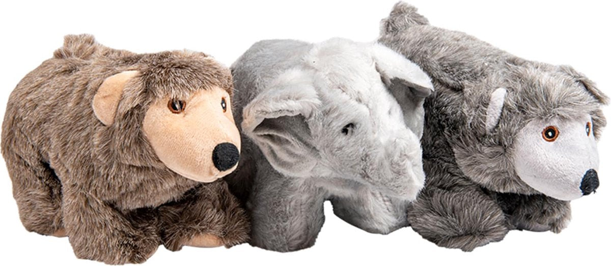 Jack and Vanilla – Spielzeug – Velveties Bär-Grizzly-Elefant – Sortiert – 23 cm