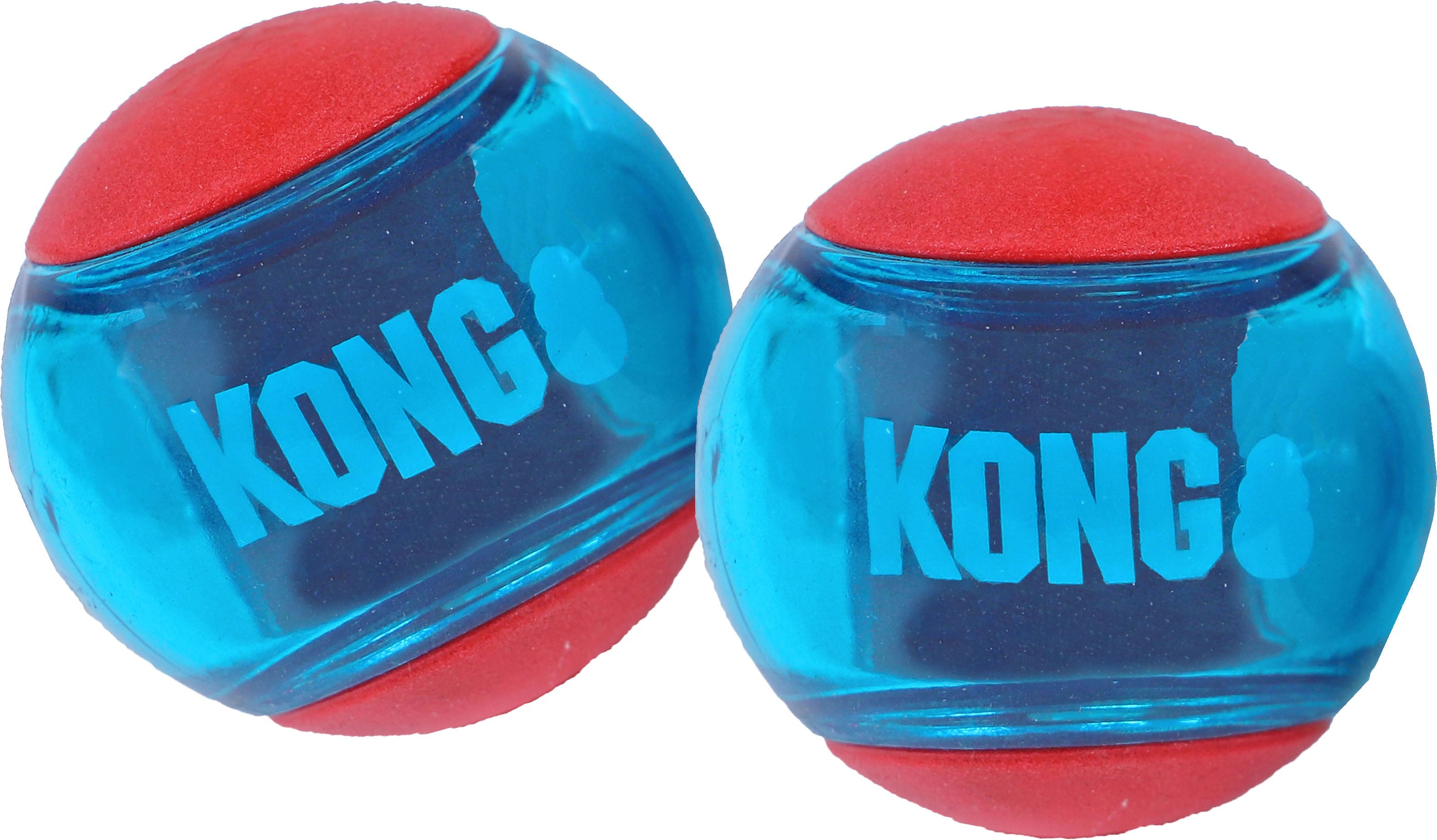 KONG Squeezz Action Honden Bal - Rubber - Rood - L - 8.3 cm