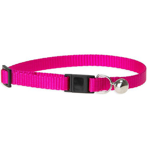 Kattenhalsbandje 10 mm breed en 30 cm lang, roze