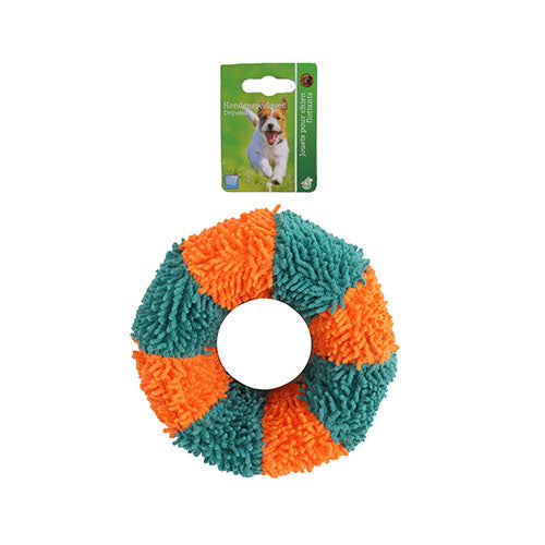 De Boon Hundespielzeug Donut mit weichem Knauf, 15 cm