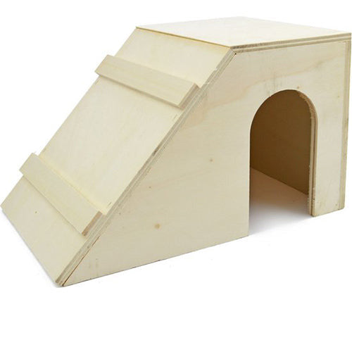 Kaninchen-Schlafstall Holz Trapez 31 x 20 x 19 cm