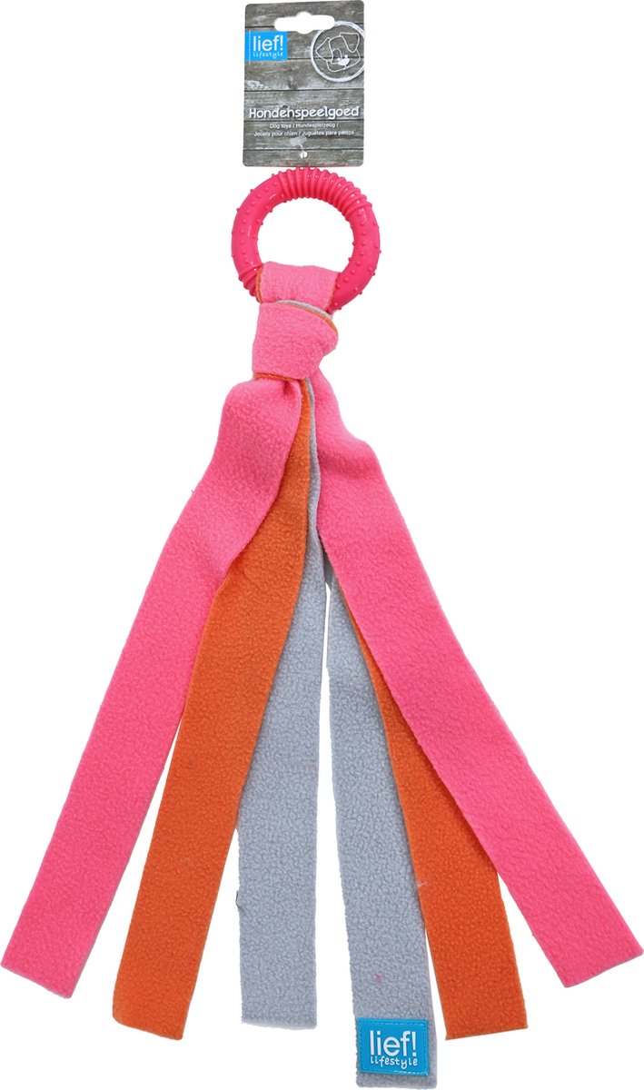 Lief! girls speelgoed ring met fleece 35 cm