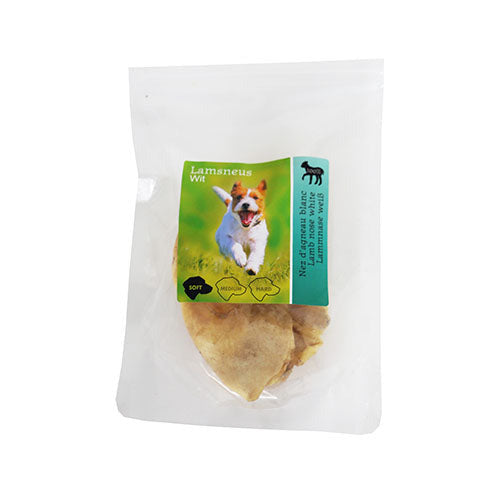 Natuurlijke Snack Lam - Lamsneus Wit - 3 stuks