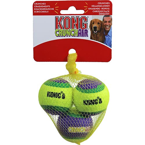 Kong Crunchair Tennisballen - Verkrijgbaar in Small: Ø 5 cm en Medium: Ø 6 cm