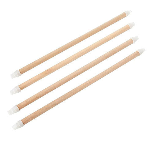 Trixie Houten Zitstokken met Kunststof Eindstukken - Afmetingen: 35x1,2 cm - 4 stuks