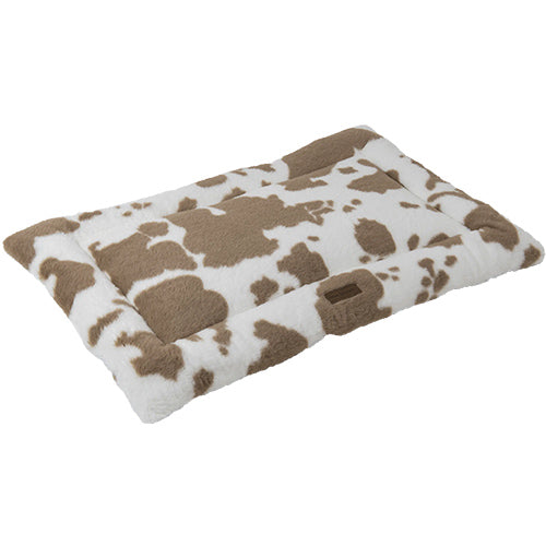 Animal Boulevard Cow Plush Benchkussen Wit/Mokka - Verkrijgbaar in 5 maten