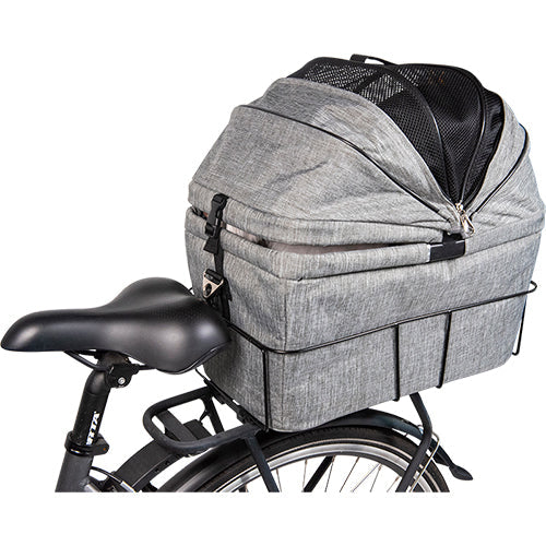 Animal Boulevard Travel Fietsmand & Draagtas Voor Achteraan - Grijs - 32x48x45 cm
