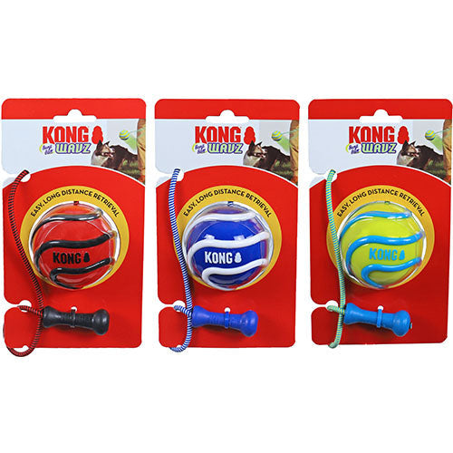 Kong hond Wavz Bunji Ball assorti, medium
