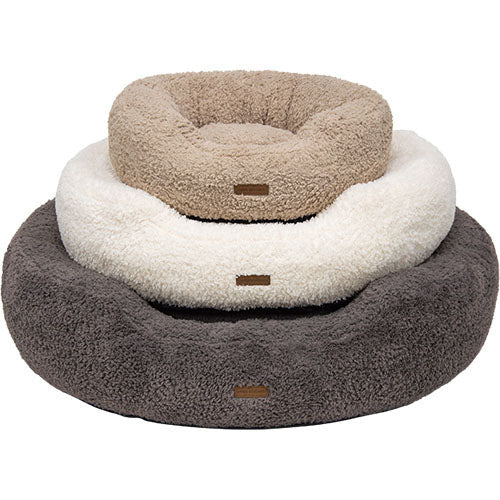 plüsch hundebett Animal Boulevard Curl Plüsch-Hundebett, mollig – erhältlich in 3 Farbe