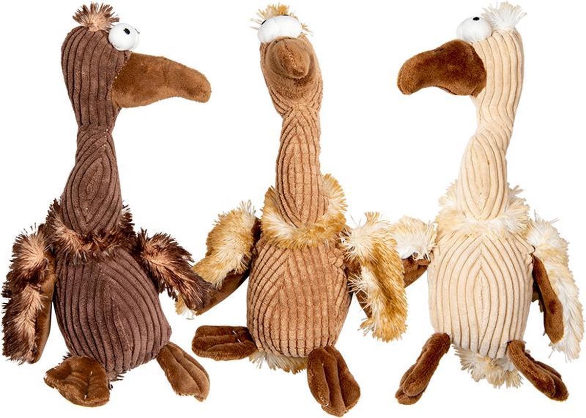 Jack And Vanilla - Speelgoed - Velveties Vogel - Assorti - 30cm 49/0667 - 176073