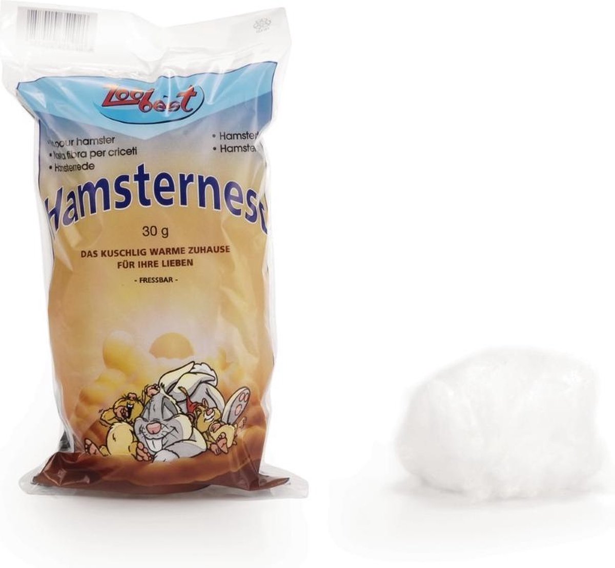 Knaagdierwatten eetbaar - Wit 30gr