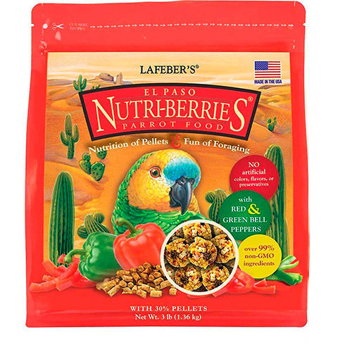 Lafeber Nutri-Berries El Paso - Papegaai 1.36 kg