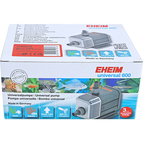 Eheim universele pomp - 300 - 600 - 1200 - 2400 l/uur
