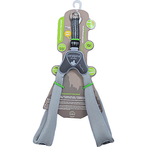 Luxe Coralpina harnas Cinquetorri lichtgrijs