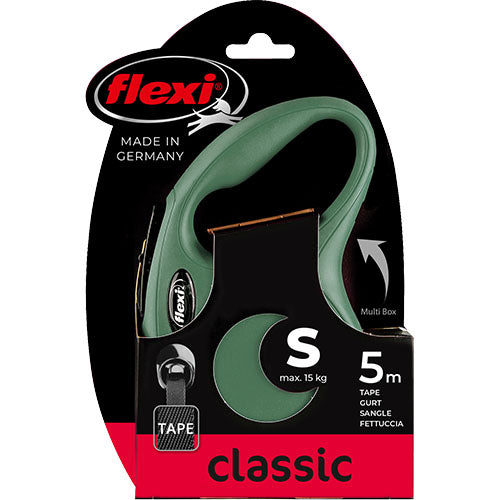 Flexi rollijn classic tape - olijf groen S - M - L - 5 meter