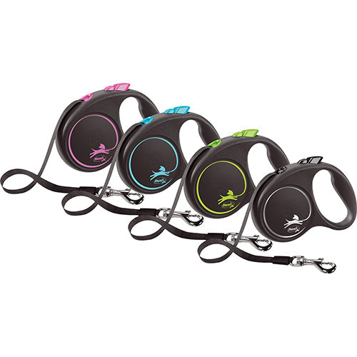 Flexi rollijn Black design Tape L 5 meter