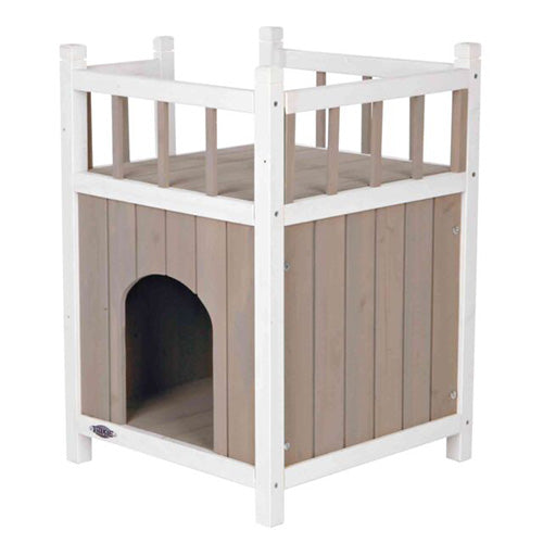 Trixie Katzenhaus – Katzenheim mit Balkon – 45 × 65 × 45 cm