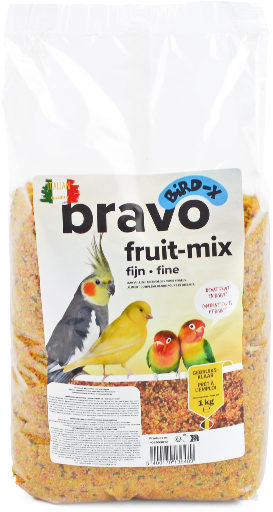 Opfokvoer Bravo Fruit mix fijn 1 - 5 kg