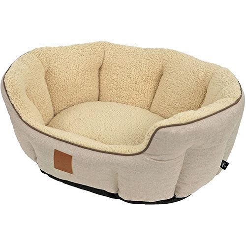 Boony „Est 1941“ Highland Sand – Hunde- oder Katzenkorb – 3 Größen