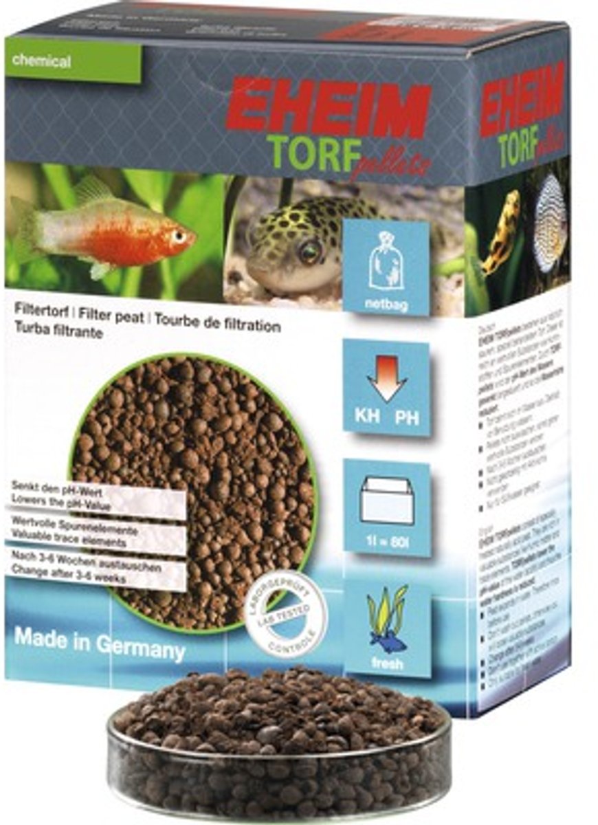 Eheim Torf pellets met perlonzak 1 liter