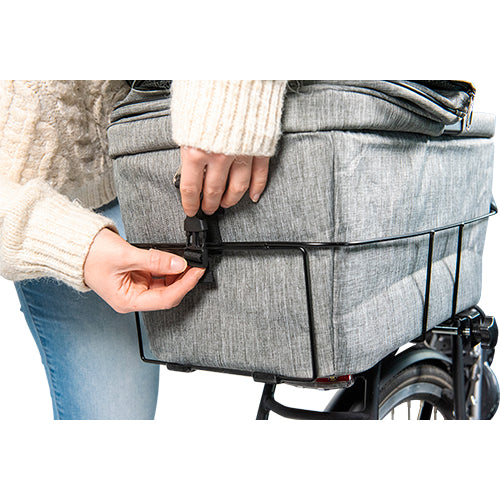 Animal Boulevard Travel Fietsmand & Draagtas Voor Achteraan - Grijs - 32x48x45 cm