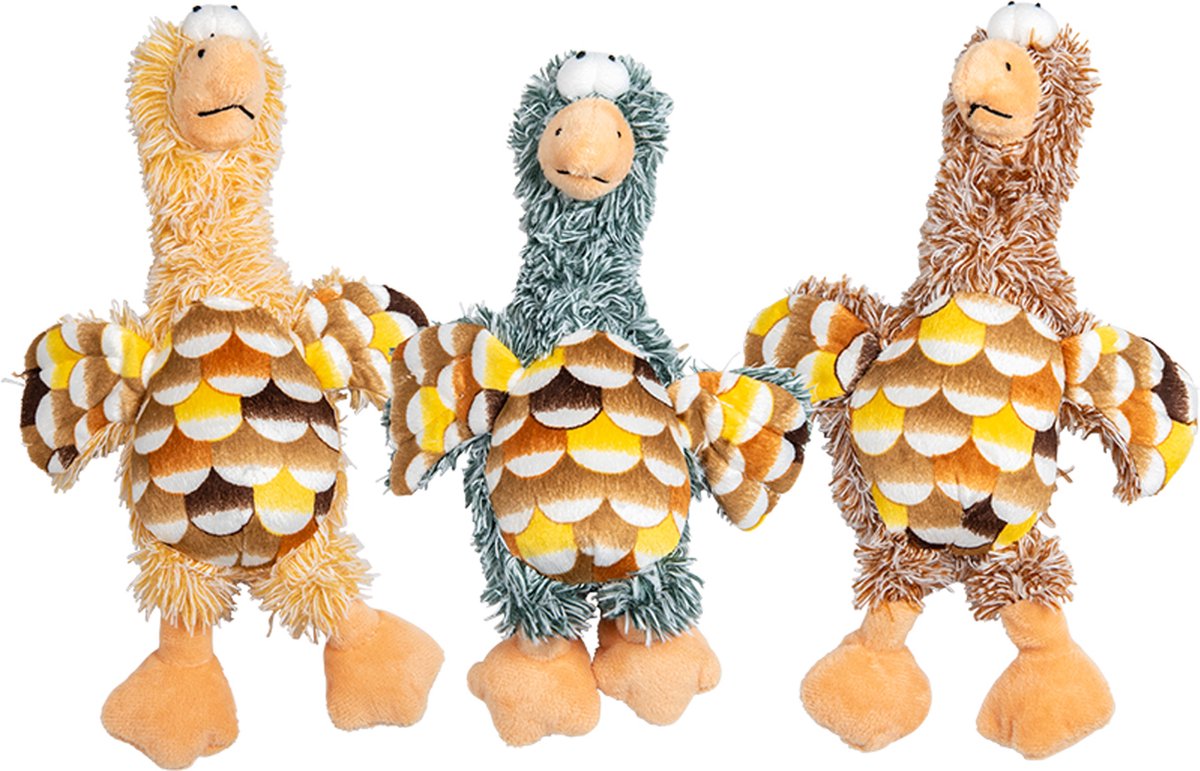 JACK AND VANILLA VELVETIES Gänse-Hundespielzeug, Multi, Größe 30