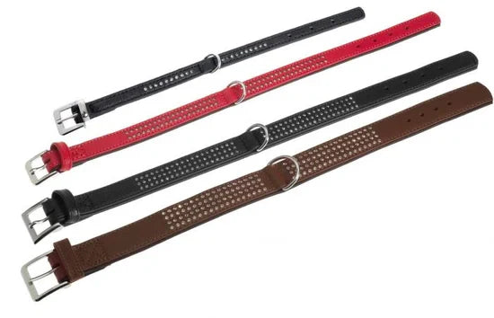 Karlie Vintage Halsband 3 Rauten braun 40 cm - 24 mm