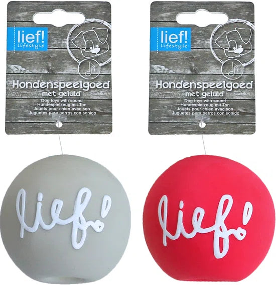 Süß! Mädchen - Hundespielzeug - Latexball - 7,5 cm - 1 Stück, sortiert.