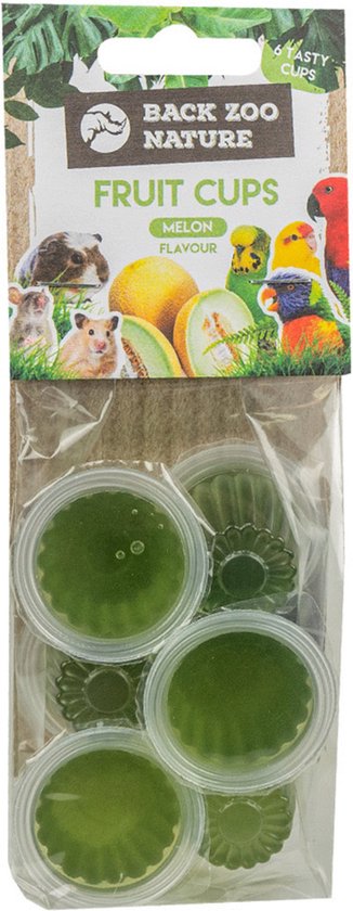 Fruitcups in verschillende smaken voor vogels per 6 stuks