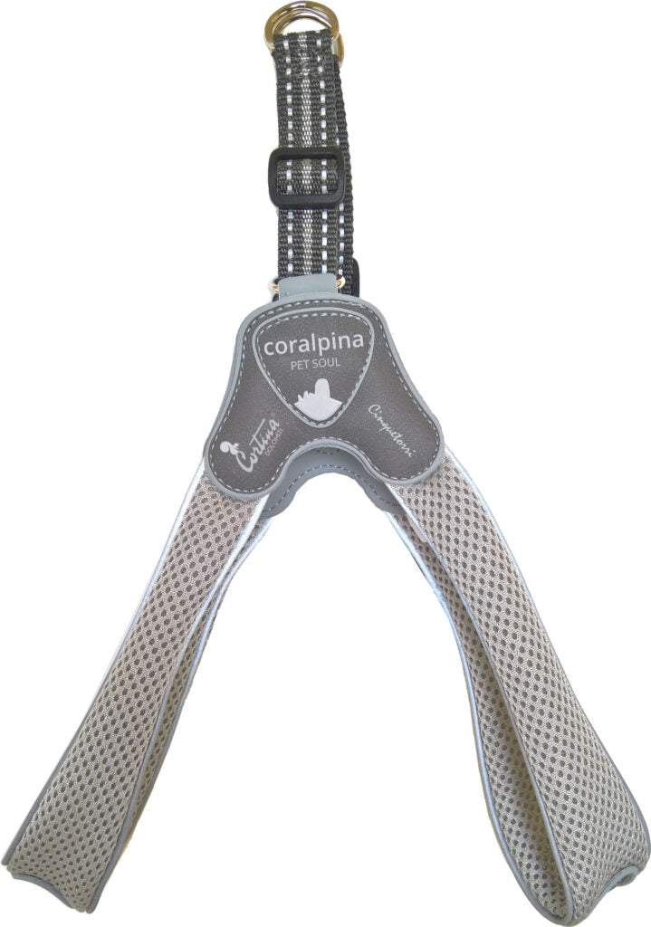 Luxe Coralpina harnas Cinquetorri lichtgrijs