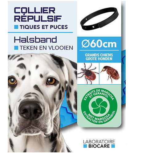 Anti vlooien en teken halsband 50 - 60 cm