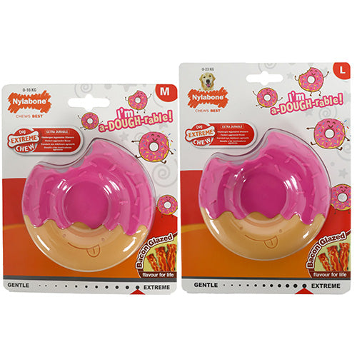 Nylabone Extreme Chew Donut Glaze Bacon - Verkrijgbaar in M en L