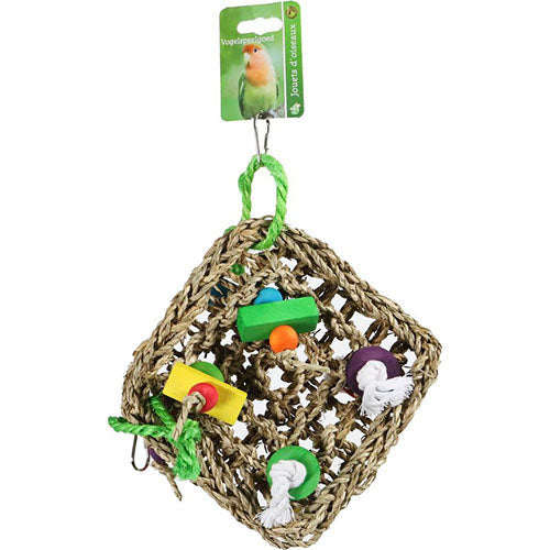 Boon Klettermatte geflochten + Holz + Seil 30cm