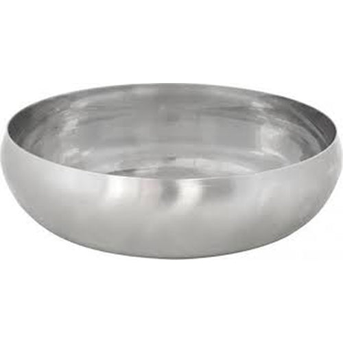 Duvo Brushed Slow - Edelstahl-Schüssel mit rundem Boden - Ø 21,4 cm - 1640 ml