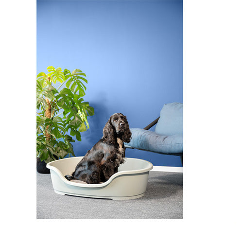 Moderna Domus Plastic Hondenmanden - Zwart of Grijs - 4 Maten