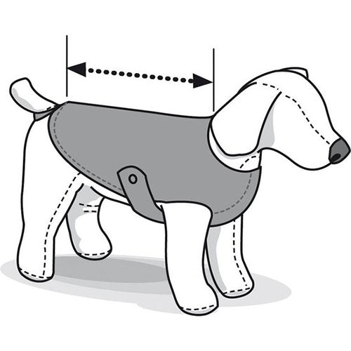 Flamingo Hondenjas IJsbeer Rood - Ruglengte: 45 cm