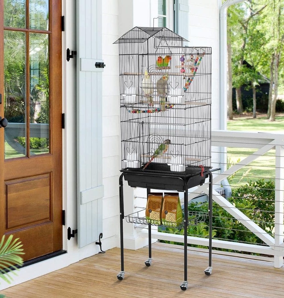 Chirpy vogelkooi op voet 46 x 36 x 162 cm