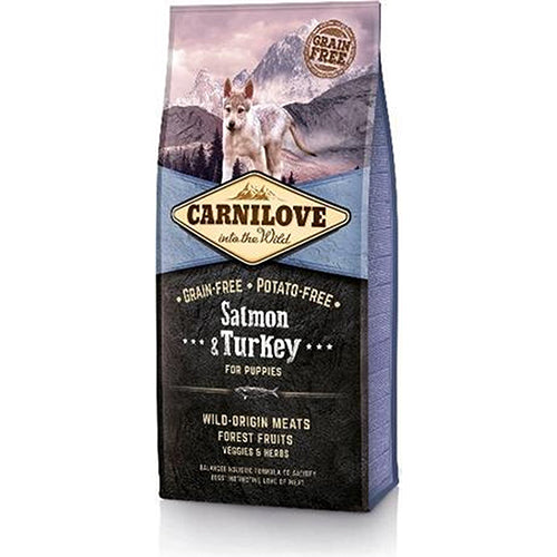 Carnilove puppyvoer zalm en kalkoen 1,5 - 12 kg