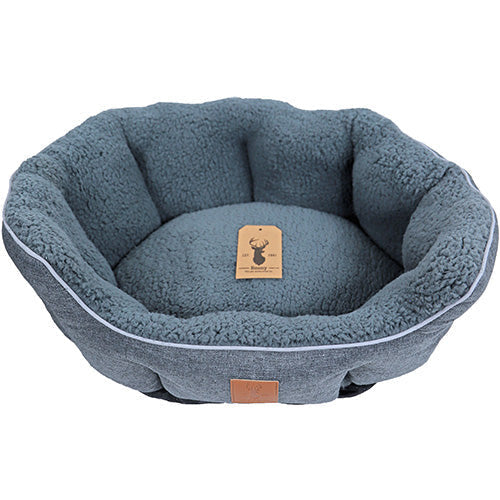 Boony „Est 1941“ Highland Graphite Hunde- oder Katzenkorb – 3 Größen