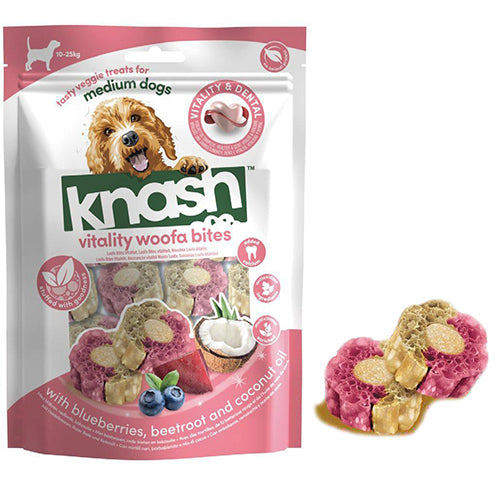 Knash Woofa Loofa Vitality Bites – mit Blaubeeren und Rote Bete – 100 g
