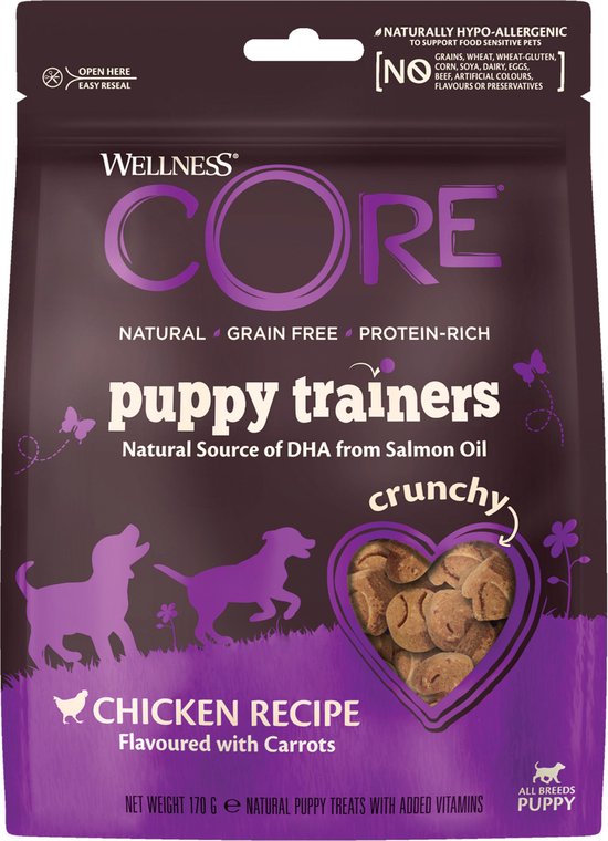 Well Core Hond Treats Snack-Kip/Groenten-0.17kg