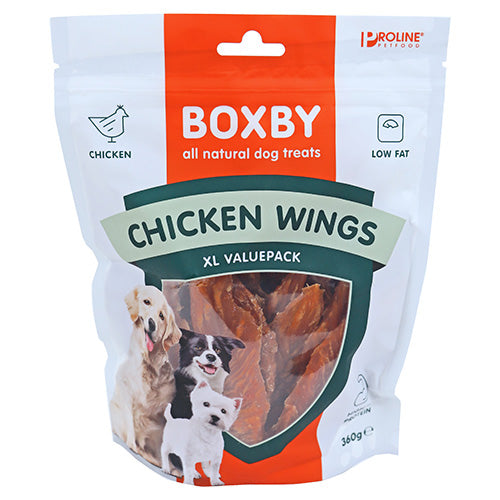 Proline Boxby Chicken Wings Hondensnack - Kip - 360 g - XL valuepack