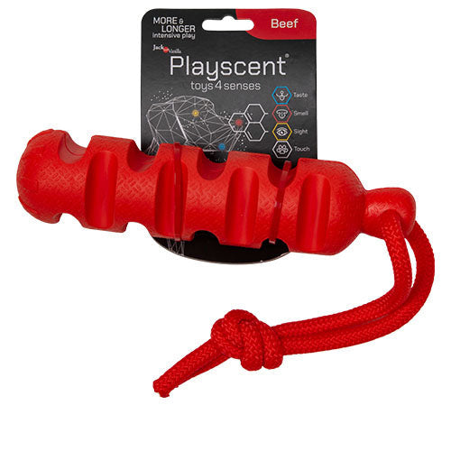 Jack and Vanilla Playscent dummy met bacon - runds - of kipsmaak - 24 cm