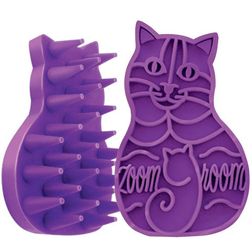KONG Zoom Groom Rubber Kattenborstel - 11 cm