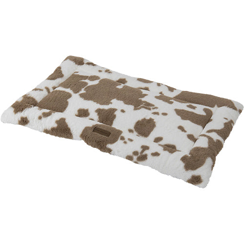 Animal Boulevard Cow Plush Benchkussen Wit/Mokka - Verkrijgbaar in 5 maten